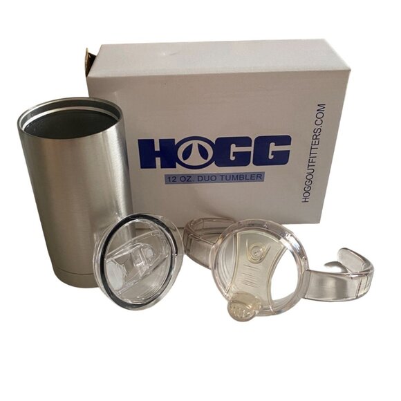 HOGG Stainless Steel 12 OZ Duo Tumbler-Sippy Cup-New! - Picture 1 of 4